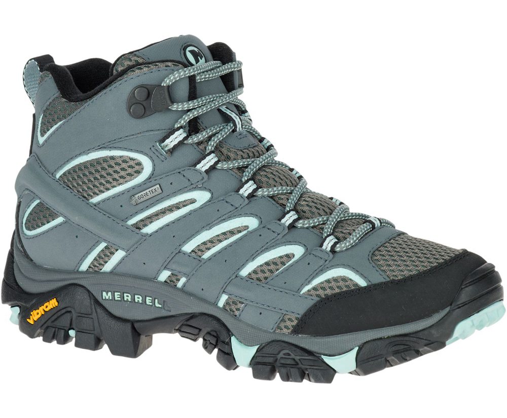 Merrell Boots Grey - Moab 2 Mid GORE-TEX® - Womens 47AVXEGBN